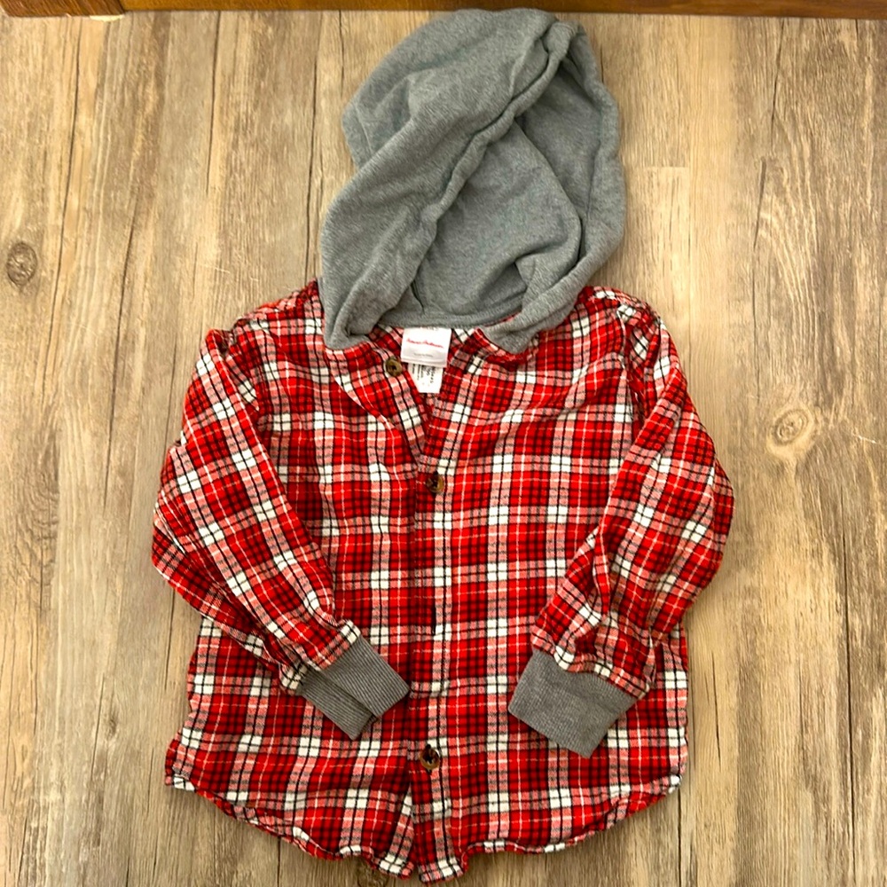 3T Hanna Andersson Flannel Hoodie